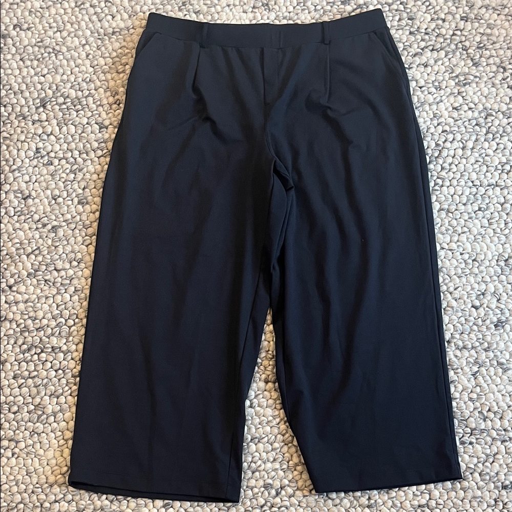 HALARA Women's Black Flat Front Pants